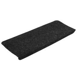 vidaXL Trapmatten zelfklevend 15 st 65x24,5x3,5 cm antracietkleurig