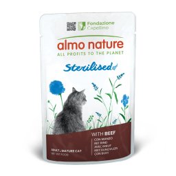 24x70g Almo Nature Holistic Sterilised Rund kattenvoer nat