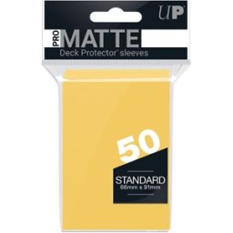 Sleeves Pro-Matte - Standaard Geel (66x91 mm)