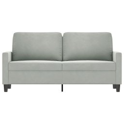 vidaXL Tweezitsbank 140 cm fluweel lichtgrijs