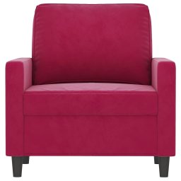 vidaXL Fauteuil 60 cm fluweel wijnrood