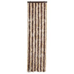 vidaXL Vliegengordijn 56x185 cm chenille beige en lichtbruin