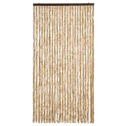 vidaXL Vliegengordijn 100x220 cm chenille beige