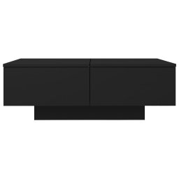 vidaXL Salontafel 90x60x31 cm bewerkt hout zwart