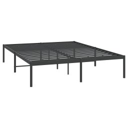 vidaXL Bedframe metaal zwart 160x200 cm