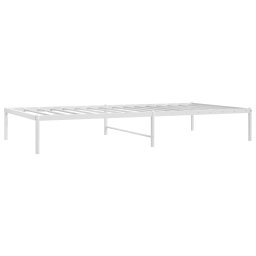 vidaXL Bedframe metaal wit 100x200 cm