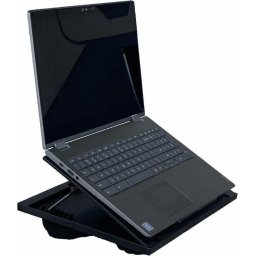 IVOL verstelbaar Laptopkussen kunststo Zwart - Laptoptafel voor in Bed - Schootkussen - badstof
