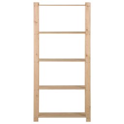 vidaXL Opbergrek 5-laags 80x28,5x170 cm massief grenenhout