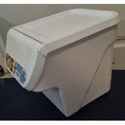 Aardappelbak - Vegetable Box - Voorraaddoos - met voorklep - stapelbaar - Wit