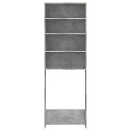 vidaXL Wasmachinekast 64x24x190 cm betongrijs
