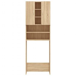 vidaXL Wasmachinekast 64x25,5x190 cm sonoma eikenkleurig