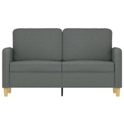vidaXL Tweezitsbank 120 cm stof donkergrijs