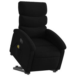 vidaXL Sta-op-massagestoel elektrisch verstelbaar stof zwart