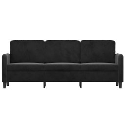 vidaXL Driezitsbank 180 cm fluweel zwart