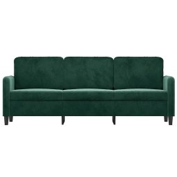 vidaXL Driezitsbank 180 cm fluweel donkergroen