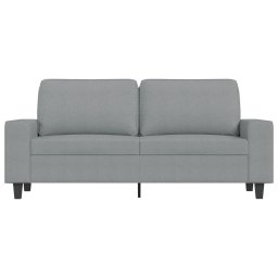 vidaXL Tweezitsbank 140 cm stof lichtgrijs