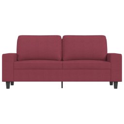 vidaXL Tweezitsbank 140 cm stof wijnrood