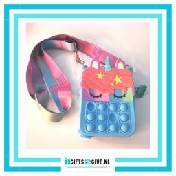 Fidget Tas Unicorn Blauw