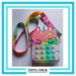 Fidget Tas Unicorn Regenboog Licht