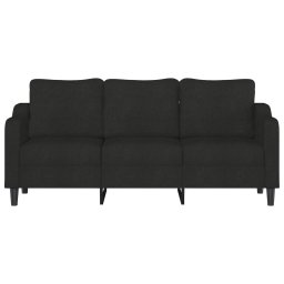 vidaXL Driezitsbank 180 cm stof zwart