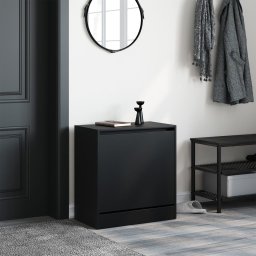 vidaXL Schoenenkast 60x34x63,5 cm bewerkt hout zwart
