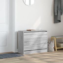 vidaXL Schoenenkast 80x34x63 cm bewerkt hout grijs sonoma eikenkleurig