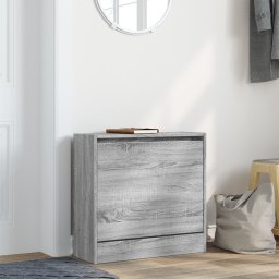 vidaXL Schoenenkast 60x21x57 cm bewerkt hout grijs sonoma eikenkleurig
