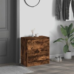 vidaXL Schoenenkast 60x34x63,5 cm bewerkt hout gerookt eikenkleurig