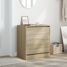 vidaXL Schoenenkast 60x42x69 cm bewerkt hout sonoma eikenkleurig