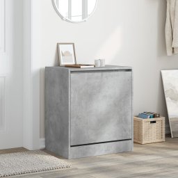 vidaXL Schoenenkast 60x42x69 cm bewerkt hout betongrijs