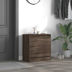 vidaXL Schoenenkast 60x34x63,5 cm bewerkt hout bruin eikenkleur