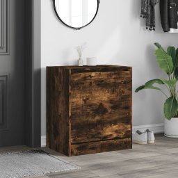 vidaXL Schoenenkast 60x42x69 cm bewerkt hout gerookt eikenkleurig