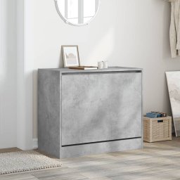 vidaXL Schoenenkast 80x42x69 cm bewerkt hout betongrijs