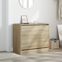 vidaXL Schoenenkast 80x42x69 cm bewerkt hout sonoma eikenkleurig