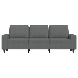 vidaXL Driezitsbank 180 cm stof donkergrijs