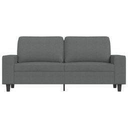 vidaXL Tweezitsbank 140 cm stof donkergrijs