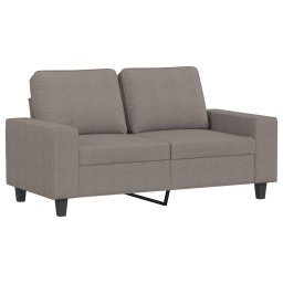 vidaXL 2-delige Loungeset stof taupe