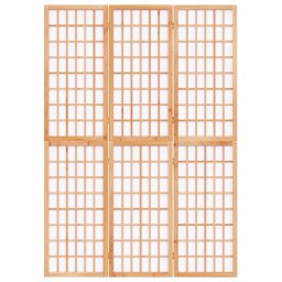 vidaXL Kamerscherm inklapbaar 3 panelen Japanse stijl 120x170 cm