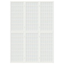 vidaXL Kamerscherm inklapbaar 3 panelen Japanse stijl 120x170 cm wit