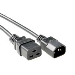ACT AK5025 230V Stroomkabel C14/C19 Zwart - 2 meter