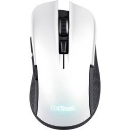 Trust GXT 923 YBAR - Draadloze Gaming Muis - RGB verlichting - Oplaadbaar - 7200 dpi - Wit