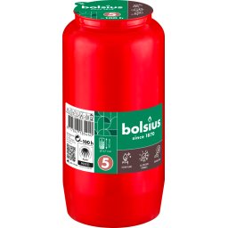 Bolsius Herdenkingslicht Nr.5 Rood