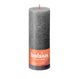 Bolsius Rustiek Stompkaars Stormy Grey 190/68