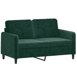 vidaXL 2-delige Loungeset fluweel donkergroen