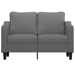 vidaXL Tweezitsbank 120 cm stof donkergrijs