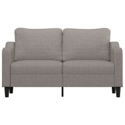 vidaXL Tweezitsbank 140 cm stof taupe