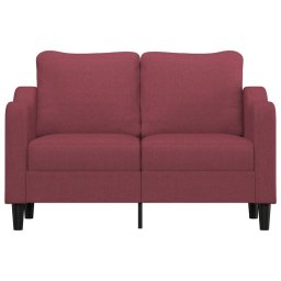 vidaXL Tweezitsbank 120 cm stof wijnrood