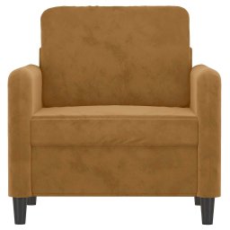 vidaXL Fauteuil 60 cm fluweel bruin
