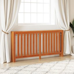 vidaXL Radiatorombouw 169x19x84 cm massief grenenhout wasbruin