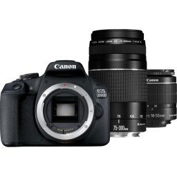 Canon 2000D + 18-55 + 75-300mm